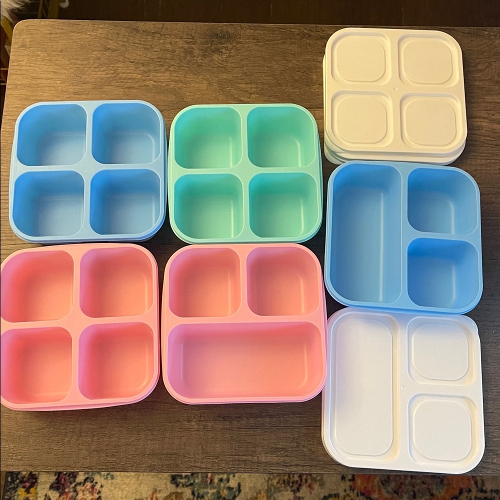 2/$10 Bento Container Set, Reusable Compartment Meal Prep Snack Containers - Picture 4 of 6